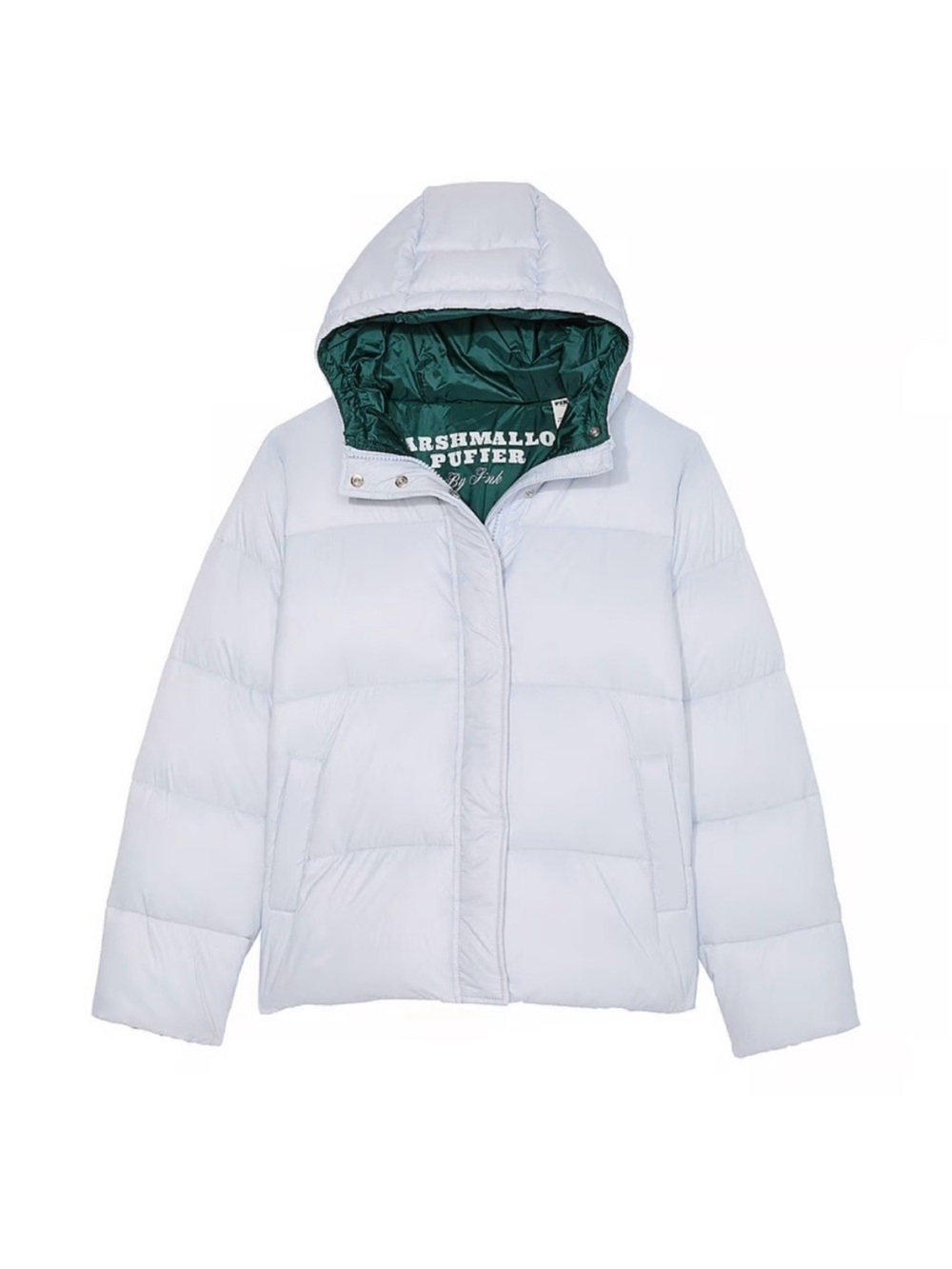 Marshmallow Puffer Jacket By PINK Layering Water repellent Cozy Warm with Hood